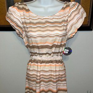 NWT Jolie & Joy Striped Maxi Sun Dress Sz. Large